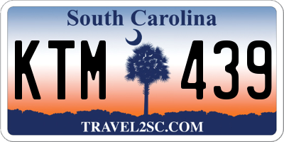 SC license plate KTM439
