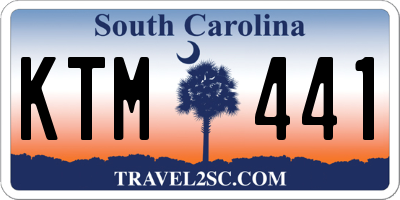 SC license plate KTM441