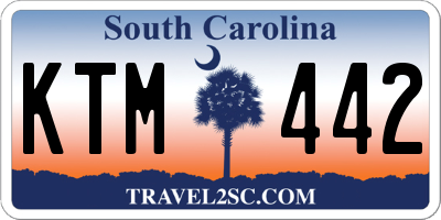 SC license plate KTM442