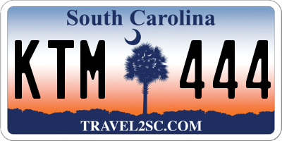 SC license plate KTM444
