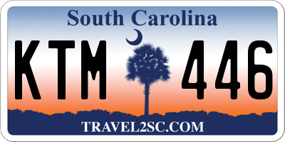 SC license plate KTM446