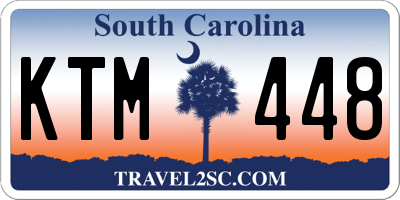 SC license plate KTM448