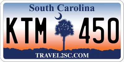 SC license plate KTM450