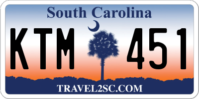 SC license plate KTM451