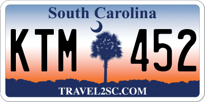 SC license plate KTM452