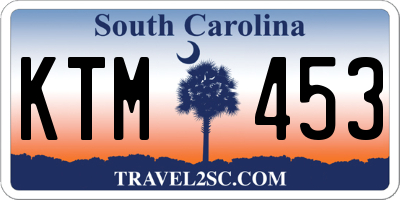 SC license plate KTM453