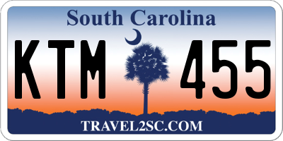 SC license plate KTM455