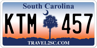 SC license plate KTM457