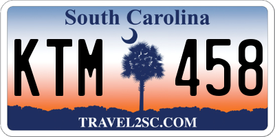 SC license plate KTM458
