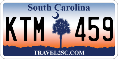 SC license plate KTM459