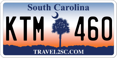 SC license plate KTM460
