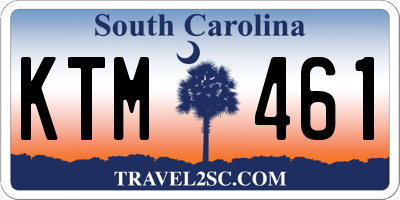 SC license plate KTM461
