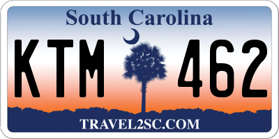 SC license plate KTM462