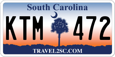 SC license plate KTM472