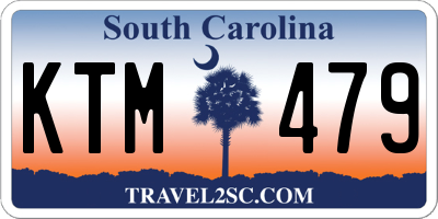 SC license plate KTM479