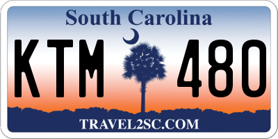 SC license plate KTM480