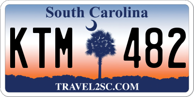 SC license plate KTM482