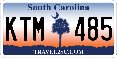SC license plate KTM485