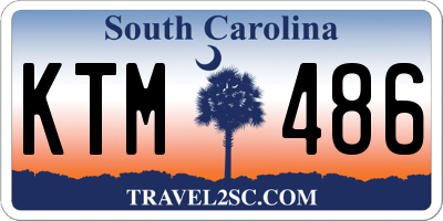 SC license plate KTM486