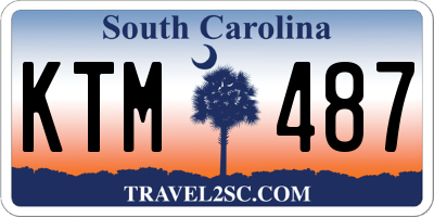 SC license plate KTM487