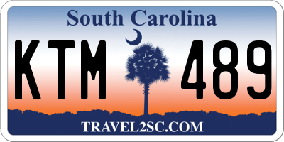 SC license plate KTM489