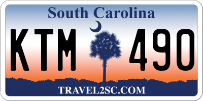 SC license plate KTM490