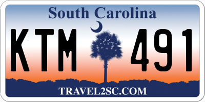 SC license plate KTM491