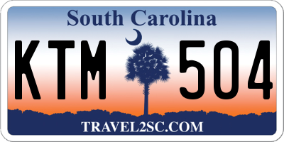 SC license plate KTM504
