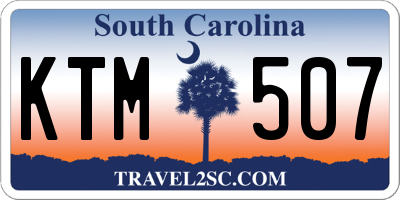 SC license plate KTM507