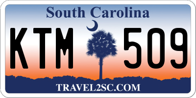SC license plate KTM509