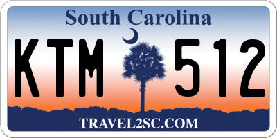 SC license plate KTM512