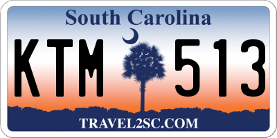 SC license plate KTM513