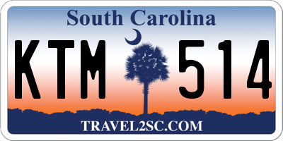 SC license plate KTM514