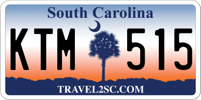 SC license plate KTM515