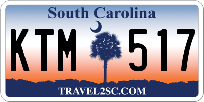 SC license plate KTM517
