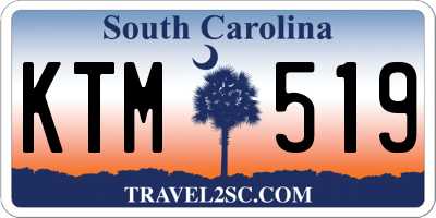 SC license plate KTM519