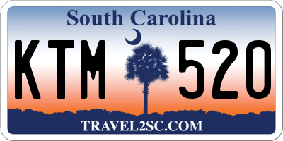 SC license plate KTM520