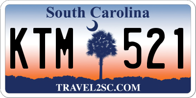 SC license plate KTM521