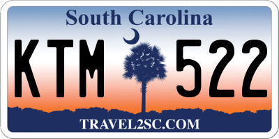 SC license plate KTM522