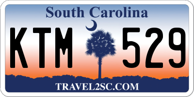 SC license plate KTM529