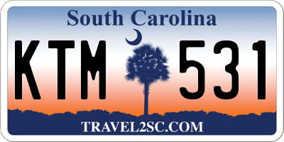 SC license plate KTM531