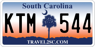 SC license plate KTM544