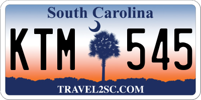 SC license plate KTM545