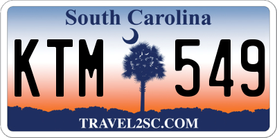 SC license plate KTM549
