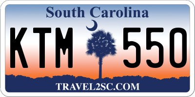 SC license plate KTM550