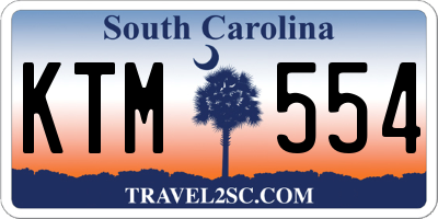 SC license plate KTM554