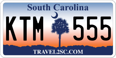 SC license plate KTM555
