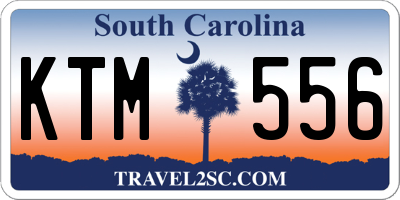 SC license plate KTM556