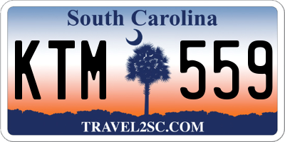 SC license plate KTM559