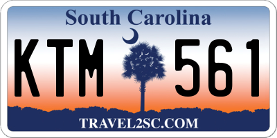 SC license plate KTM561